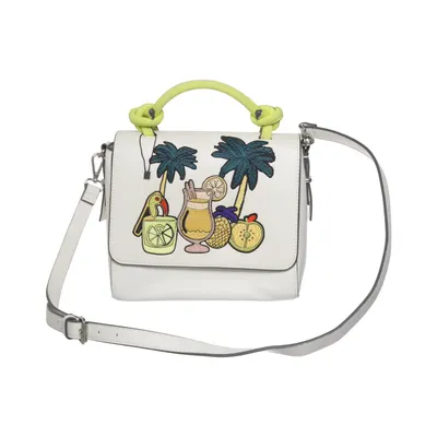 Skuldertaske (Hvid, Flerfarvet) fra Zara Basic Collection Polyester, Polyurethan