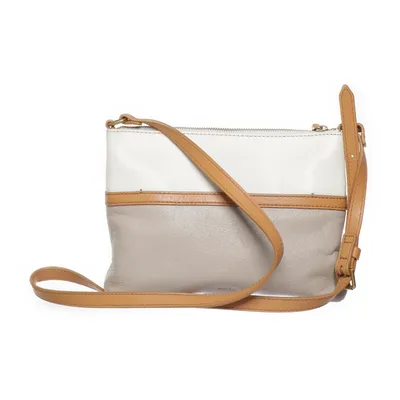 Axelremsväska (Grå, Beige) från Fossil Skinn