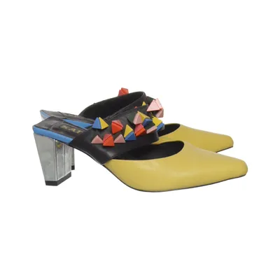 Mules (Yellow, Multicolored) from Kat Maconie