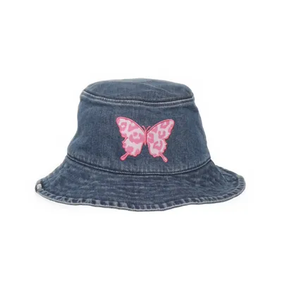 Bucket hat (Blauw) van Minga Katoen, Elastaan