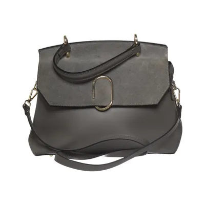 Sac à bandoulière (Gris) de Borse in Pelle Cuir