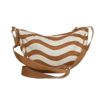 Shoulder-bag (Brown, White) from Marimekko Cotton, Recycled polyester