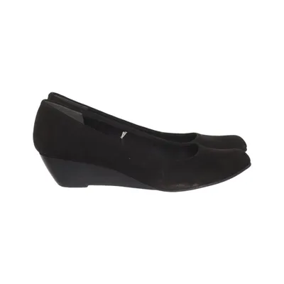 Wedges (Black) from Marco Tozzi Leather