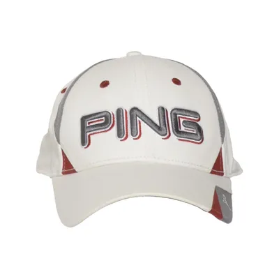 Baseball cap (White, Gray, Red) from Ping Cotton