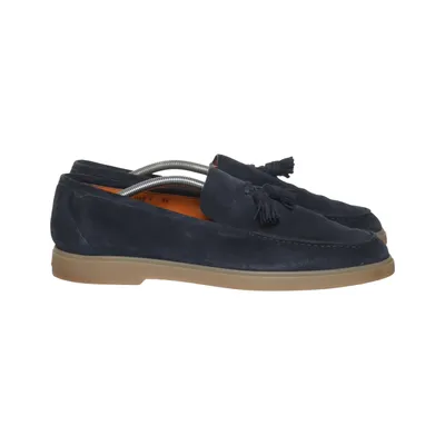 Bottines en daim (Bleu) de Santoni Polyuréthane
