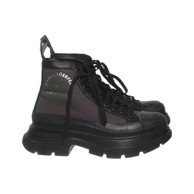 Bottes à lacets (Noir) de Karl Lagerfeld