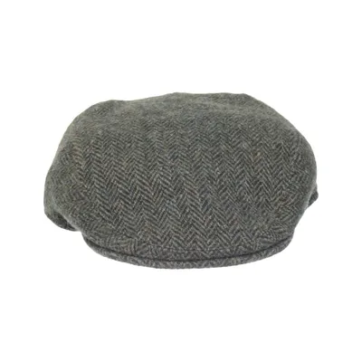Flat cap (Grå, Brun) från Harris Tweed Acetat, Viskos, Ull