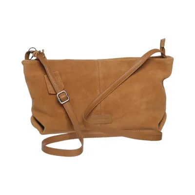 Shoulder-bag (Brown) from Burkely Cotton, Leather, Polyester