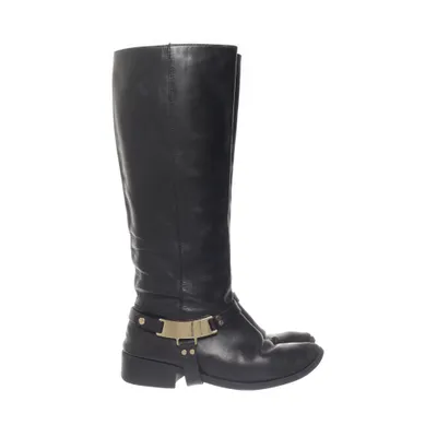 Boots (Black, Multicolored) from Zara Woman Leather