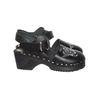 Clogs (Black) from Dala Leather