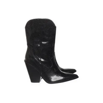 Cowboy boots (Black) from Tulipano Faux leather