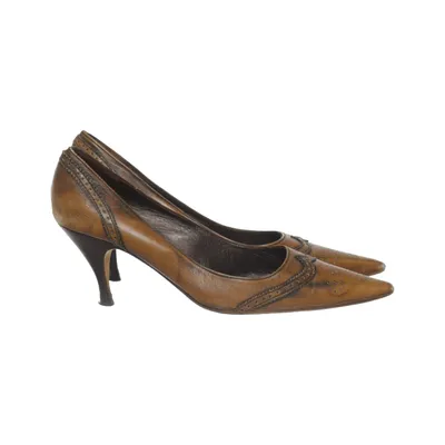 Escarpins (Marron) de Massimo Dutti Cuir