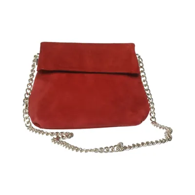 Shoulder-bag (Red) from Karen Millen Cotton, Leather