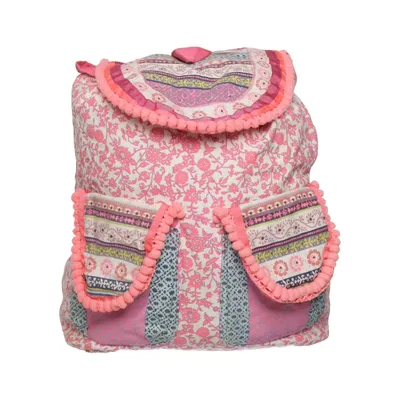 Backpack (Pink, Multicolored) from Angels Cotton, Polyester
