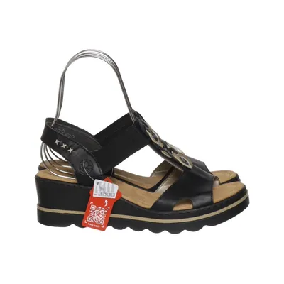 Keilschuhe (Schwarz) von Rieker Antistress Leder