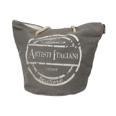 Strandtas (Grijs) van Artisti Italiani Katoen, Polyester