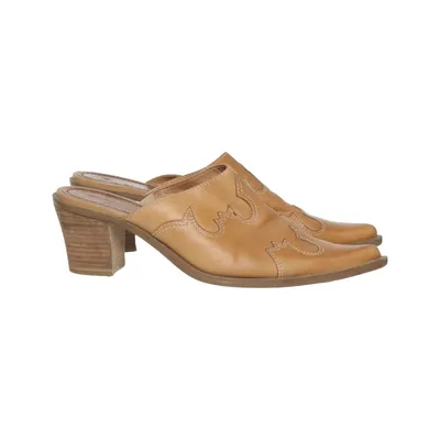 Mules (Braun) von Sally O'Hara Leder