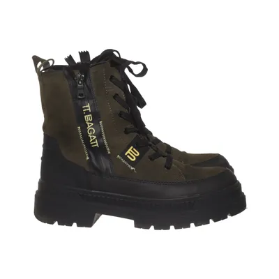 Laced boots (Green, Black) from Bagatt Leather