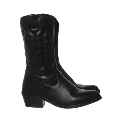 Cowboylaarzen (Zwart) van Cafe Moda Leer