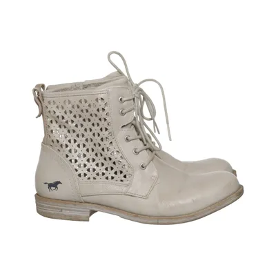 Veterlaarzen (Beige) van Mustang True Denim