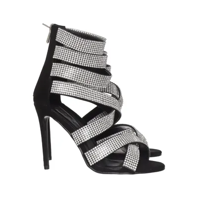 Sandales à talons hauts (Noir, Argent) de Sergio Todzi