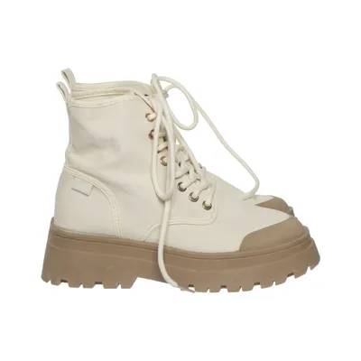 Laced boots (White, Brown) from Marquiiz