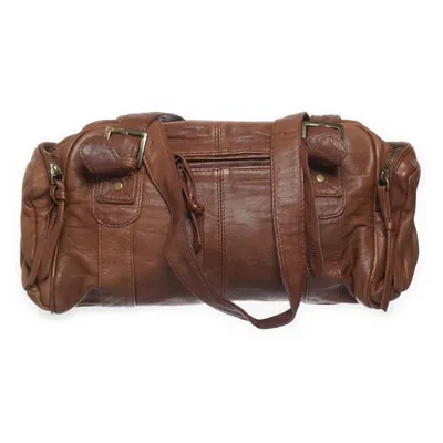 Handbag (Brown) from Topshop Leather