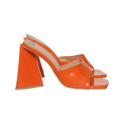 Mules (Orange) from Sergio Todzi Polyurethane