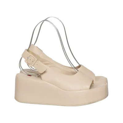 Chaussure compensées (Beige) de Högl Cuir