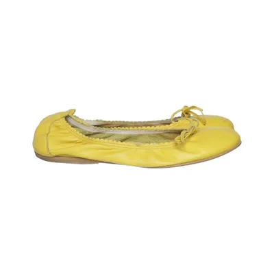 Ballet flats (Yellow) from Mauro Leone Leather
