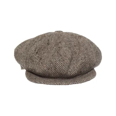 Newsboy cap (Brown) from Atlas Design Polyester, Wool