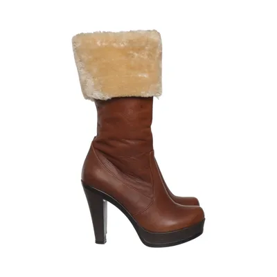 Boots (Brown, Beige) Leather
