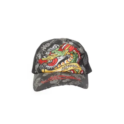 Truckerkeps (Svart, Flerfärgad) från Ed Hardy Bomull
