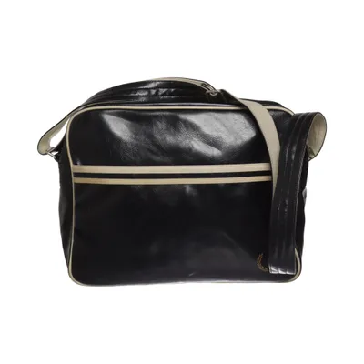 Sac à bandoulière (Noir, Beige) de Fred Perry Coton, Polyester, Polyuréthane