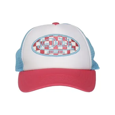 Casquette de camionneur (Rose, Blanc, Bleu) de Von Dutch Polyester
