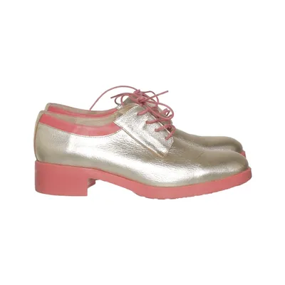 Derby shoes (Gold, Pink) from Wonders Leather