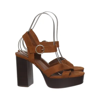 Sandales à talons hauts (Marron) de Zara Basic Collection