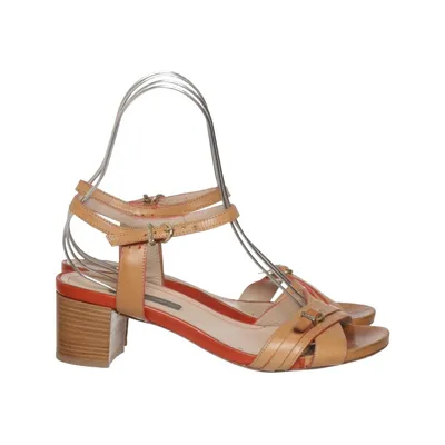 Sandaletten (Beige, Rood) van Frau Leer