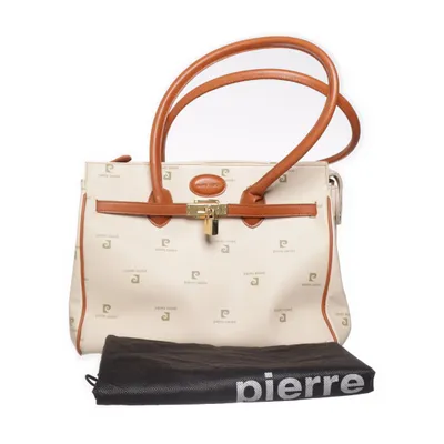 Handbag (Beige, Brown) from Pierre Cardin