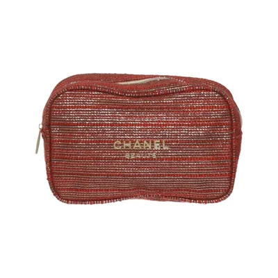 Toilet bag (Red, Gold) from Chanel Beauté