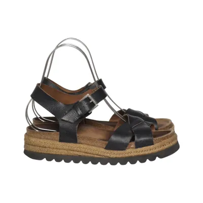 Sandals (Black, Beige) from Sweeks Leather