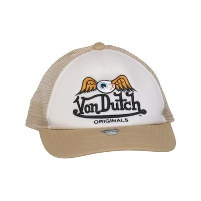 Casquette de camionneur (Beige, Blanc, Multicolore) de Von Dutch Polyester