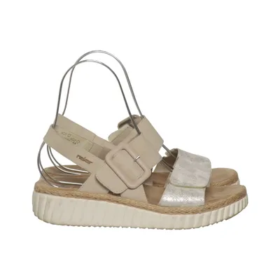 Sandaler (Beige, Sølv) fra Rieker Læder