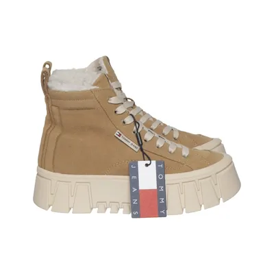 Snørestøvler (Tjw Vulc Flatform Suede Wl) fra Tommy Hilfiger Jeans Læder