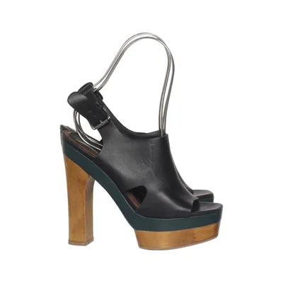 Klompen (Zwart, Bruin) van Marni at H&M Leer