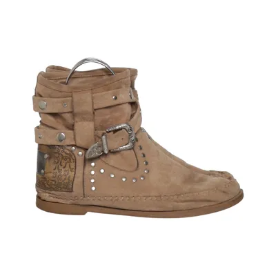 Ankelstøvler (Beige) fra Marquiiz Læder