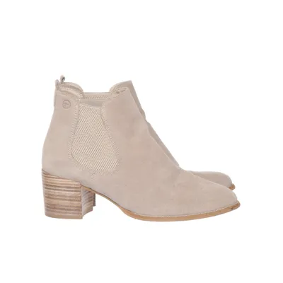 Chelsea boots (Beige) van Tamaris Suède