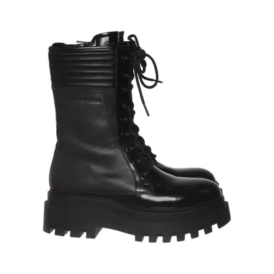 Schnürstiefel (Flatform Knee Boot Laceup Lth Wn) von Calvin Klein Jeans Leder