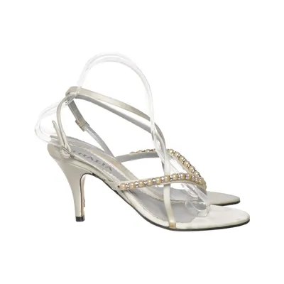 Sandales à talons hauts (Blanc, Argent) de Thalia