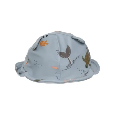 Chapeau anti-UV (Bleu, Multicolore) de Liewood Élasthane, Polyester recyclé